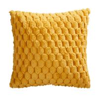 Műszörme Díszpárna Levi Kb. 45/45cm - méz, Modern, textil (45/45cm) - Luca Bessoni