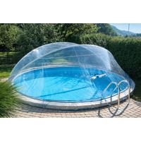 Pooldach Cabrio Dom 5 Meter - Transparent, Basics, Kunststoff (500/160cm)