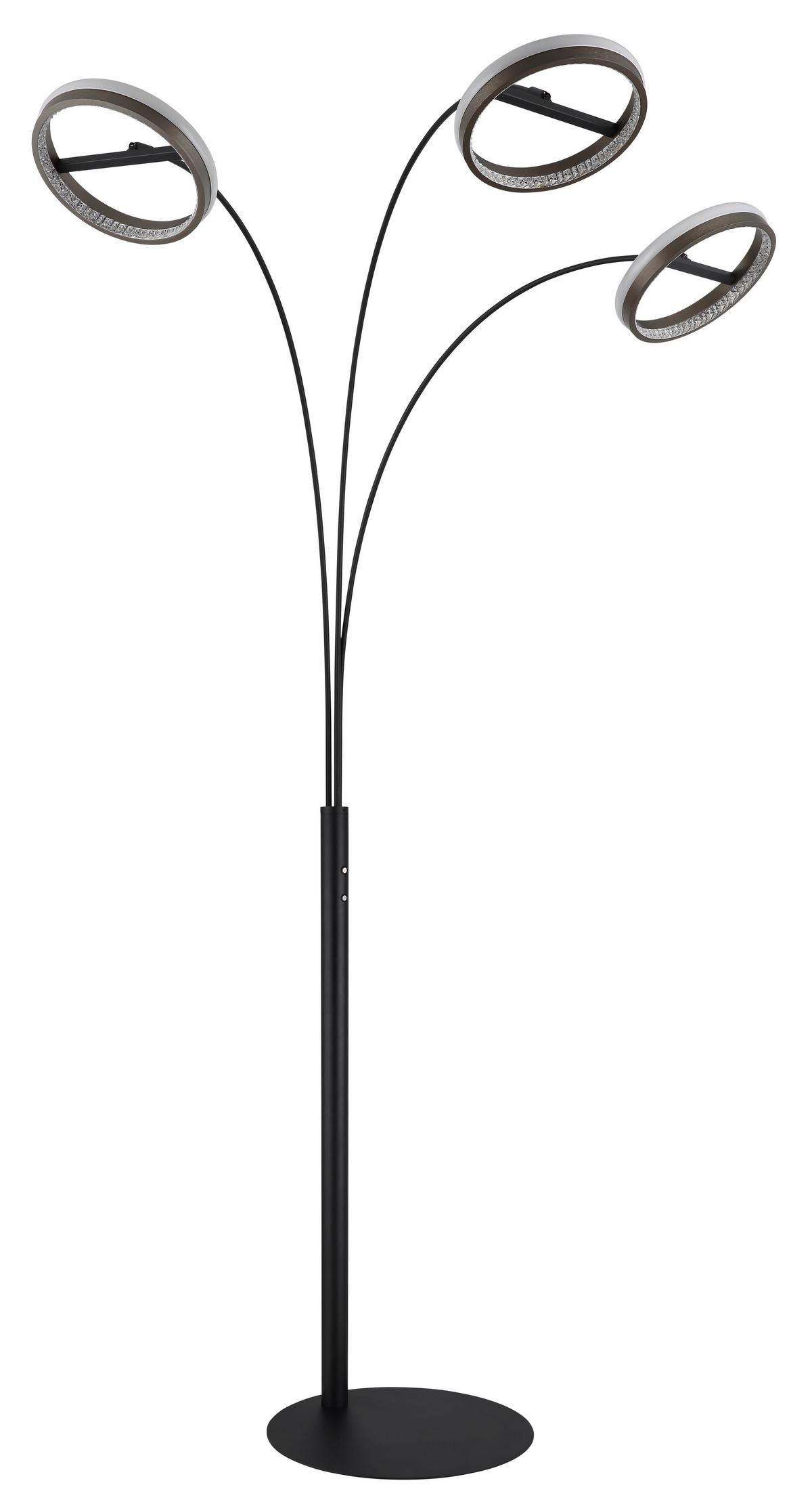 Hochvoltleuchte ca. 83,7x102,3x190,2 cm - Klar/Dunkelgrau, Design, Kunststoff/Metall (83,7/102,3/190,2cm) - Globo