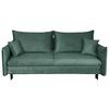 Schlafsofa Melody - Schwarz/Mintgrün, Design, Textil (216/96/102cm) - MID.YOU