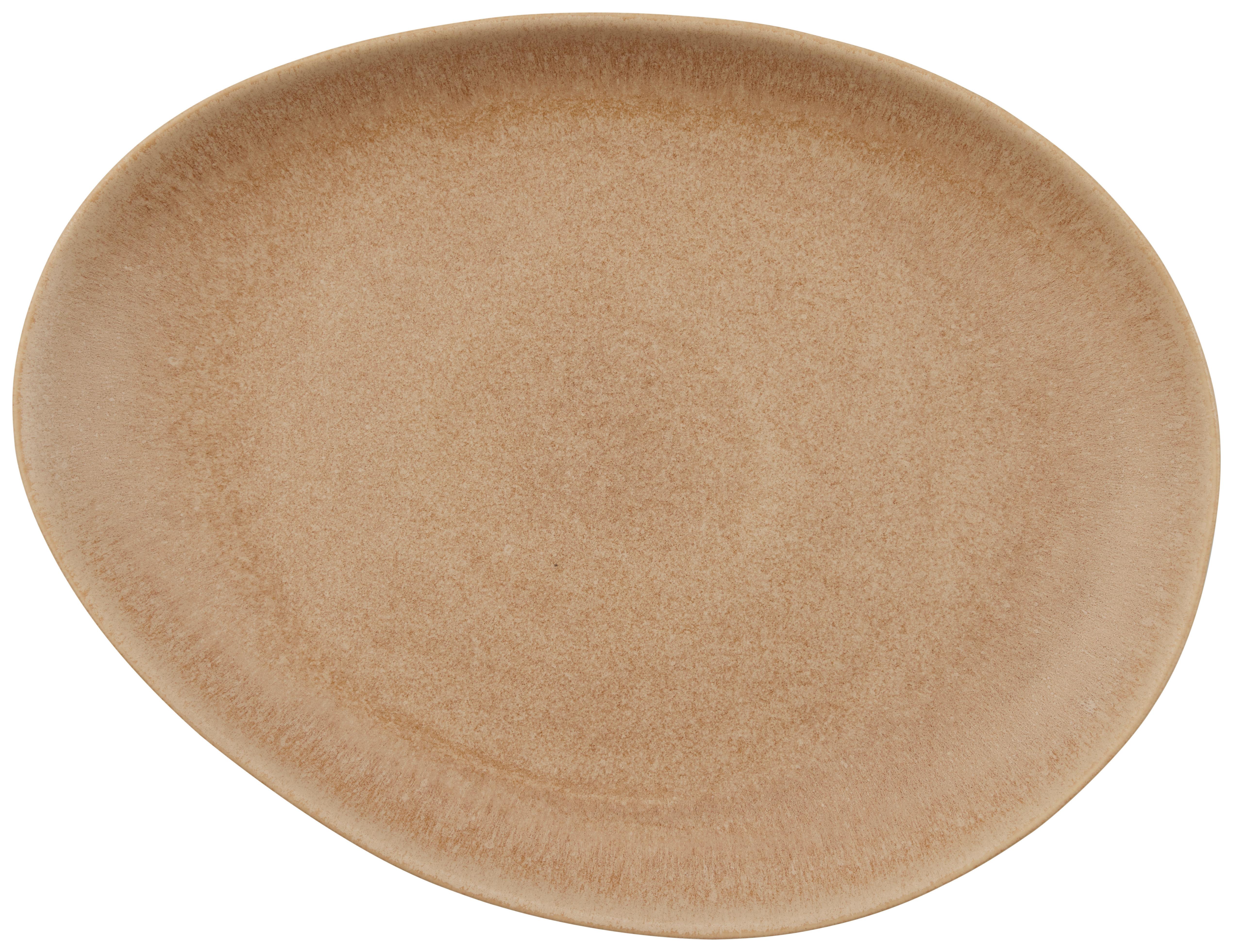 MĚLKÝ TALÍŘ GOURMET - béžová, Moderní, keramika (27 /20/3cm) - Premium Living