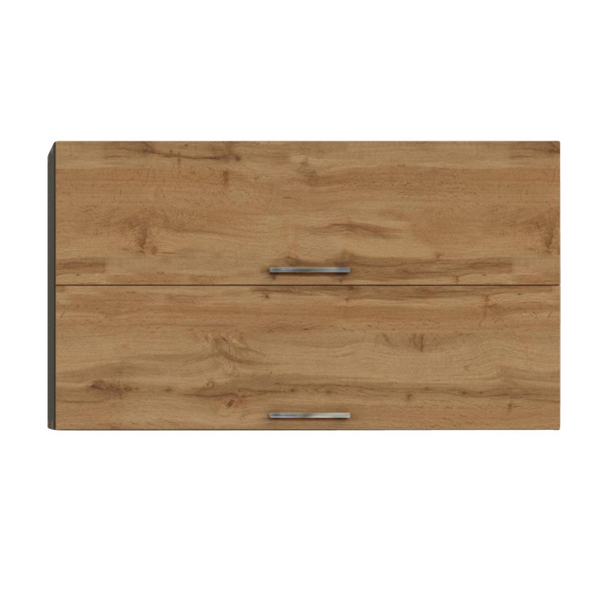 Küchenzeile Sorrento ohne Geräte B: 210 cm Eichefarben - Schieferfarben/Eiche Wotan, MODERN, Holzwerkstoff (210cm) - Held