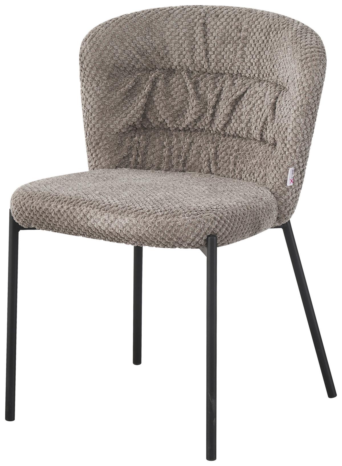 ŽIDLE EMILY - šedá/černá, Lifestyle, kov/dřevo (55/79/59cm) - Mömax