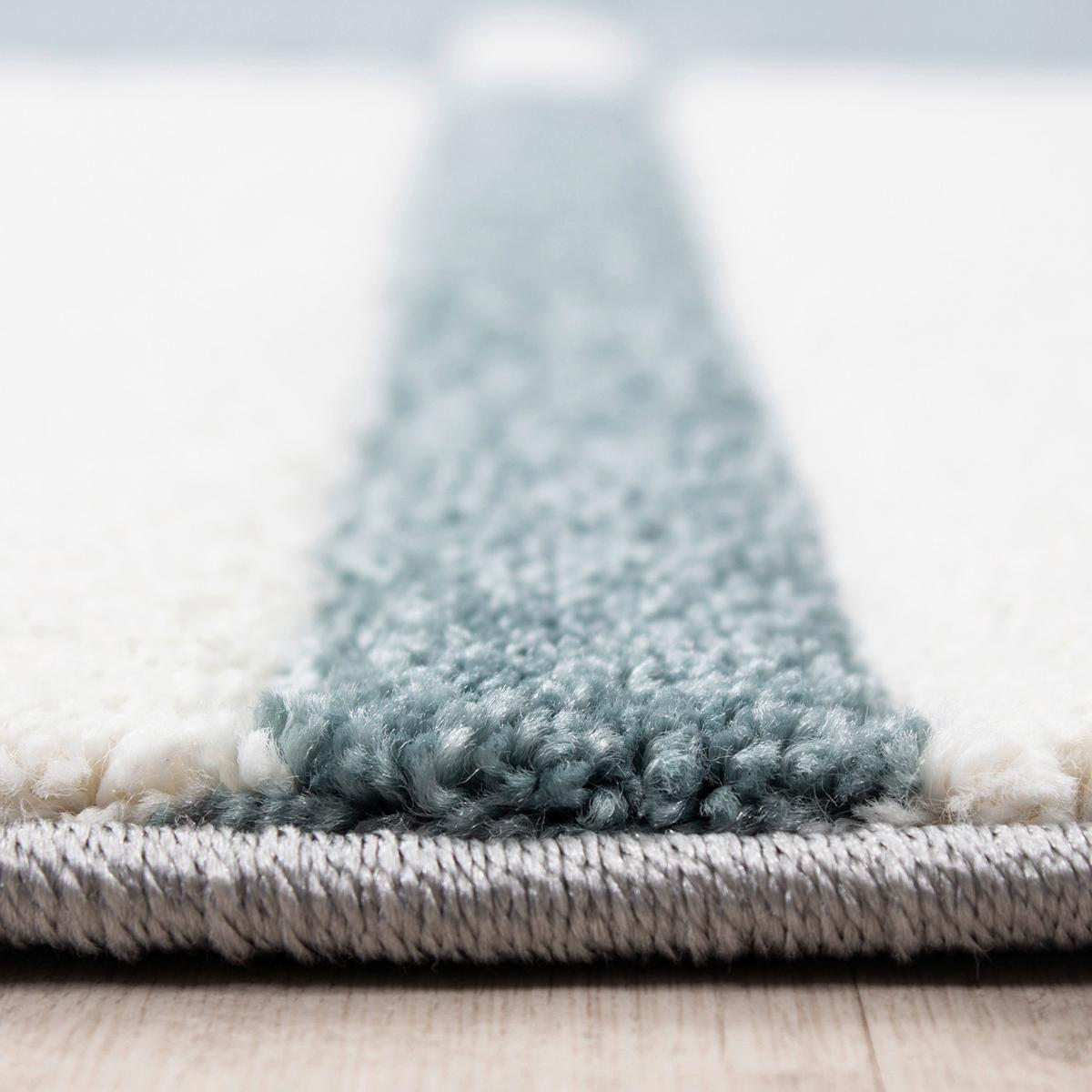 Webteppich Blau Naturfaser Hawaii 200x290 cm - Blau, KONVENTIONELL, Textil (200/290cm)