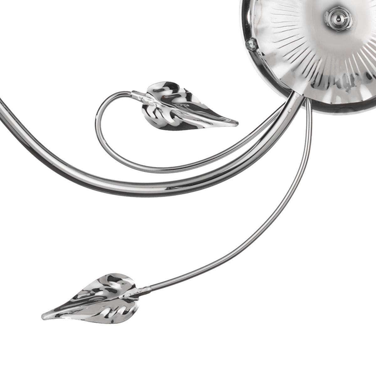 Deckenleuchte Luci Chromfarben D: 50 cm - Chromfarben, KONVENTIONELL, Glas/Metall (50/20cm)