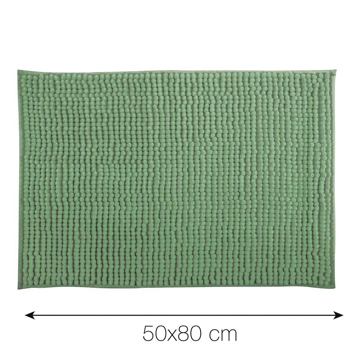 Badteppich Grün 50/80 Cm - Grün, KONVENTIONELL (50/80cm) - Spirella