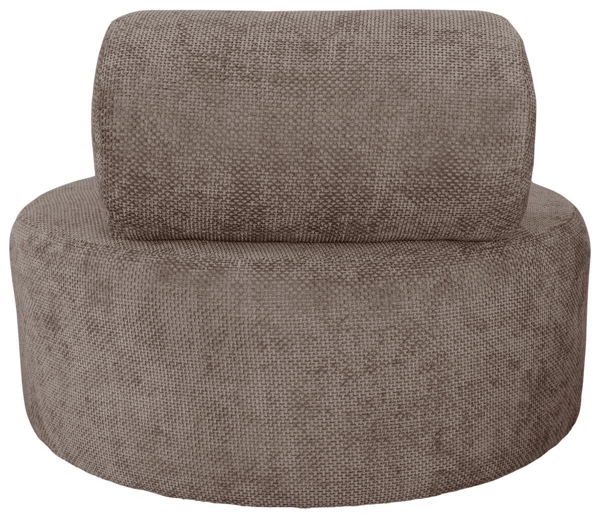 Relaxsessel Moss Hellbraun B: 88 Cm - Hellbraun/Schwarz, Basics, Textil (88/70/88cm) - Livetastic