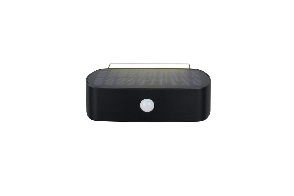 Außenwandleuchte Bilbao Schwarz B: 6 cm - Schwarz, Design, Kunststoff (21,5/6/15,5cm)