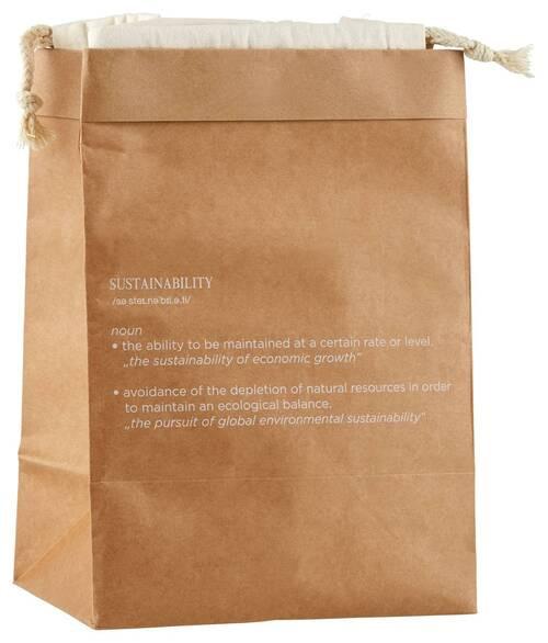 Víceúčelový sáček Food bag Potatoe, V: 32cm - přírodní barvy, Moderní, papír (23/32/16cm) - ecoTree