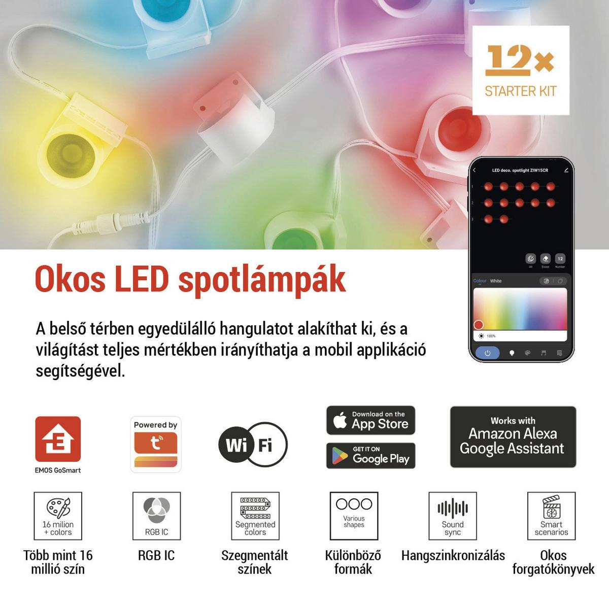 Led Reflektor Gosmart 12 Részes - Basics