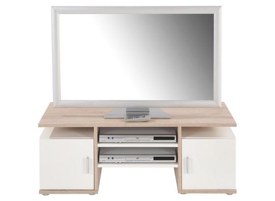 Tv Stolík Eva - farby dubu/biela, Moderný, drevený materiál (110/40/40cm) Tv Stolík Eva - farby dubu/biela, Moderný, drevený materiál (110/40/40cm)