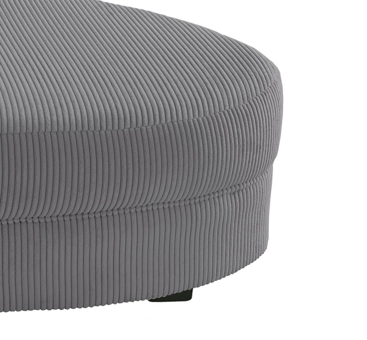 Wohnlandschaft Limoncello Grau S: 160x300 cm - Schwarz/Grau, Design, Textil (160/300cm) - Livetastic