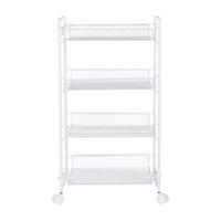 UNIVERZÁLNÍ VOZÍK SILVIA 2 - bílá, Moderní, kov/plast (44/84/26cm)