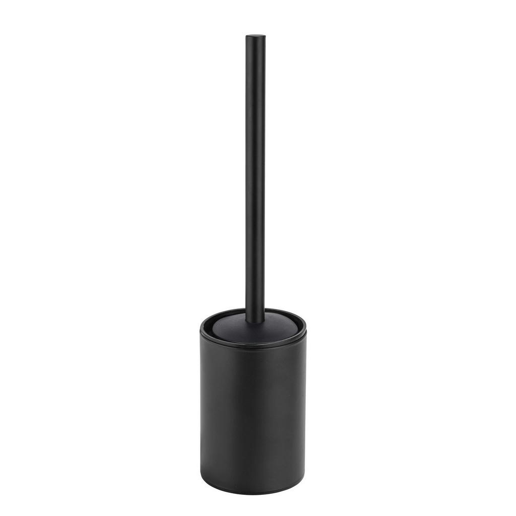 WC-Bürstengarnitur Porto Black Schwarz, Wandmontage B: 9 cm