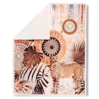 Plaid Raeni 130x160 cm Braun Pink Beige - Pink/Beige, Trend, Textil (130/160cm)