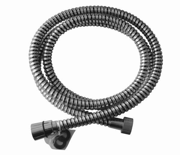 Zuhanycső Gégecső - króm, Modern, műanyag/fém (150cm)