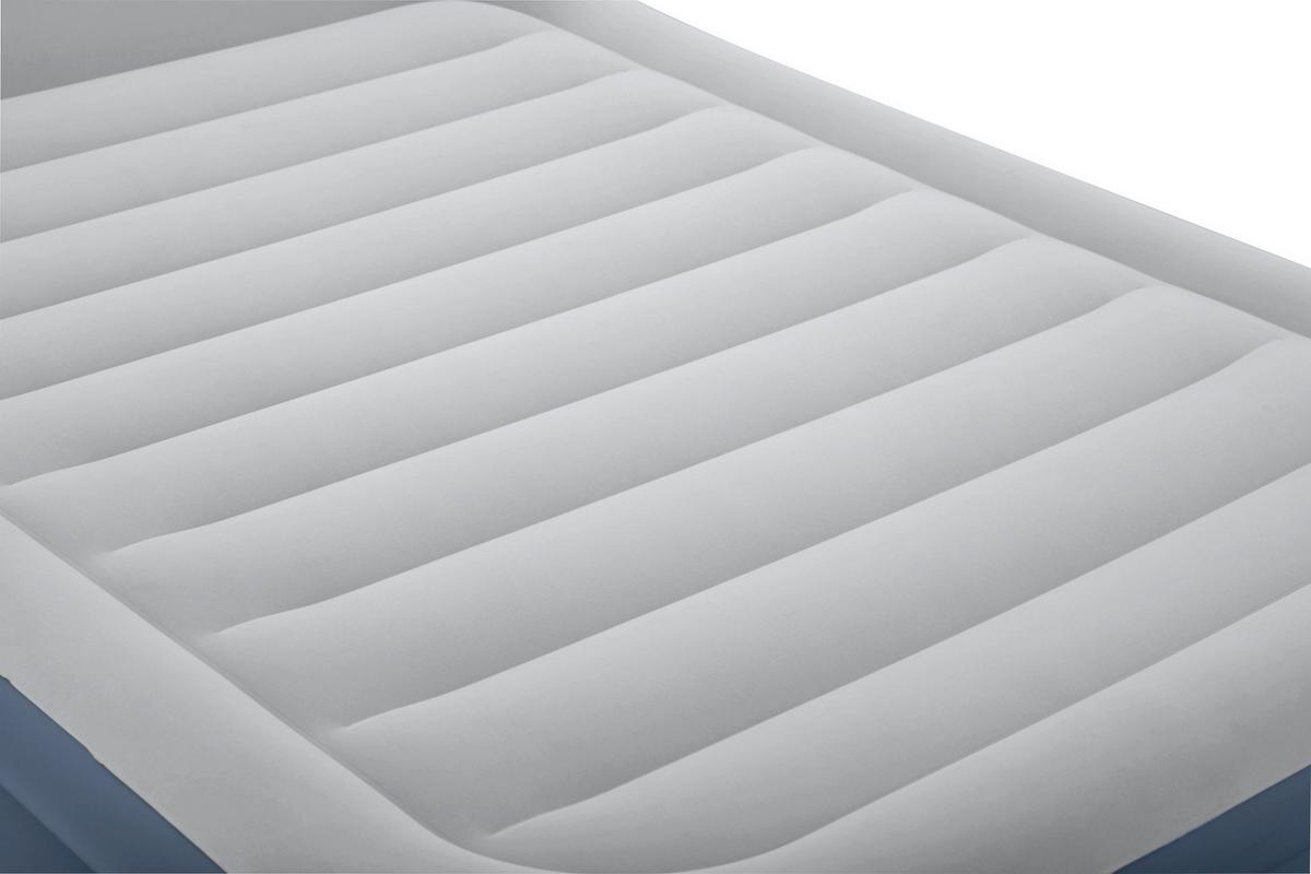 Luftbett Nadine 226x152x82 cm Bis 300kg, inkl. Pumpe - Dunkelblau/Grau, KONVENTIONELL, Kunststoff/Metall - Bestway