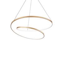 Led-hängeleuchte Ottone Messingfarben D: 60 Cm - Messingfarben, Design, Kunststoff/Metall (60/30/150cm) - Ideal Lux