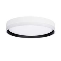 LED-Deckenleuchte 13-11305 Florida - Schwarz/Weiß, KONVENTIONELL, Kunststoff/Metall (40/40/7.5cm)
