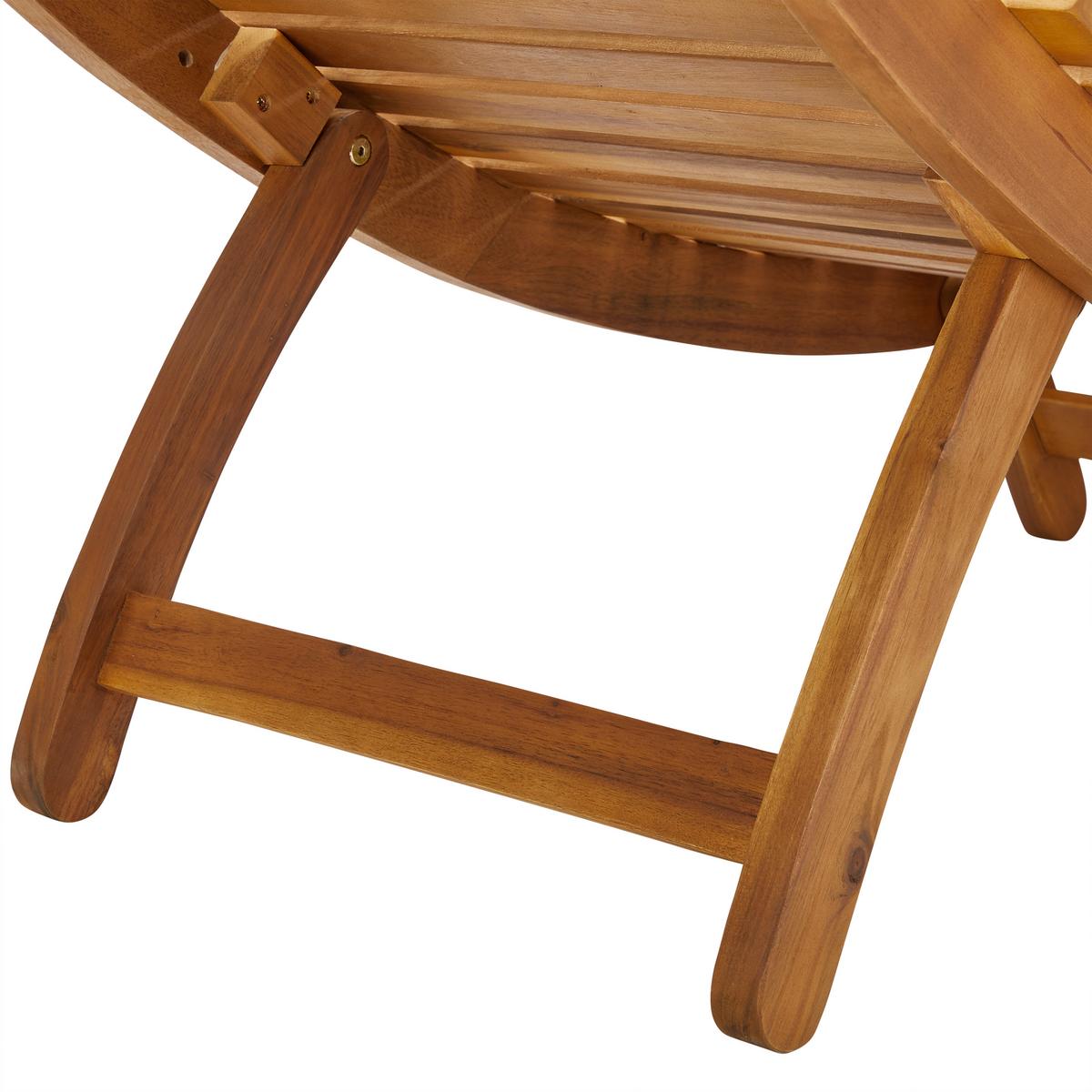 Záhradní lehátko BORA béžová - béžová, Moderní, dřevo/textil (180/54/62cm) - Bessagi Garden