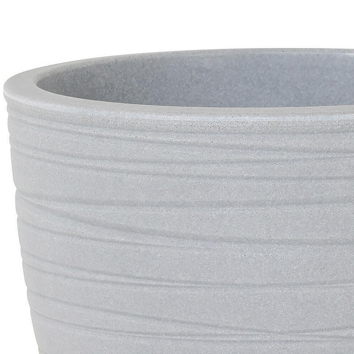 Pflanzentopf Grau D: 43 cm - Grau, Basics, Kunststoff (43/36cm) - Siena Garden