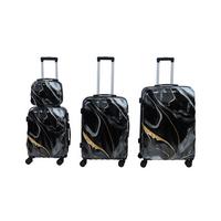 Reisekofferset Harald - Goldfarben/Schwarz, KONVENTIONELL, Kunststoff/Textil - Luca Bessoni