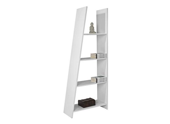 Regál Mike - bílá, Moderní, kompozitní dřevo (78.5/190/33cm) Regál Mike - bílá, Moderní, kompozitní dřevo (78.5/190/33cm)