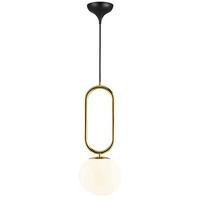 Hängeleuchte Shapes Pela Weiß L: 22 cm - Weiß, Design, Glas/Metall (22/27/60,5cm) - Nordlux