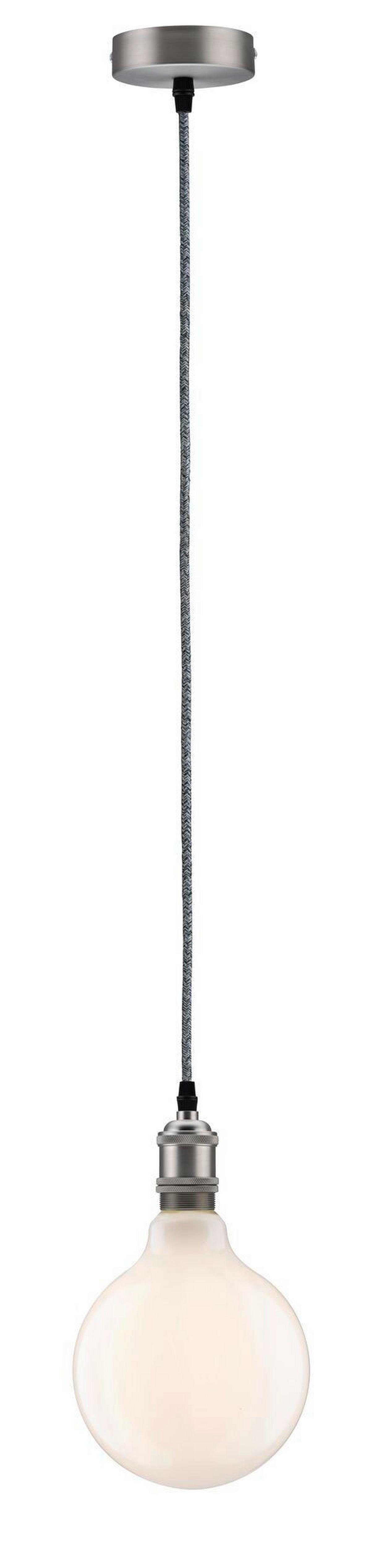 Hängeleuchten H: 200 cm 1-Flammig, Metall Grau - Basics (10,0/200cm) - Paulmann