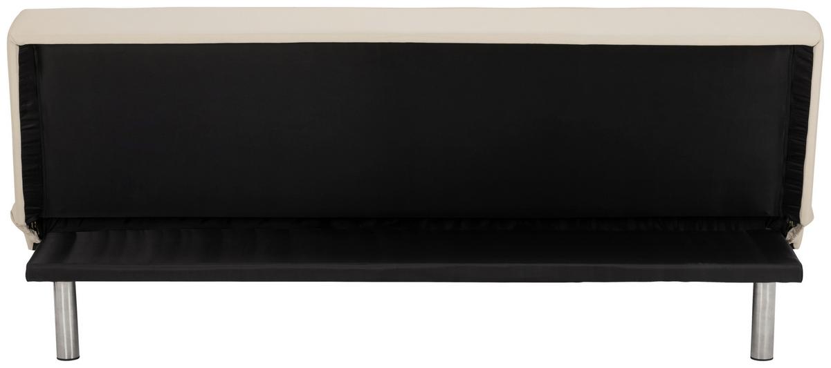 Schlafsofa Silva - Silberfarben/Creme, Basics, Textil (179/74/91cm) - P & B