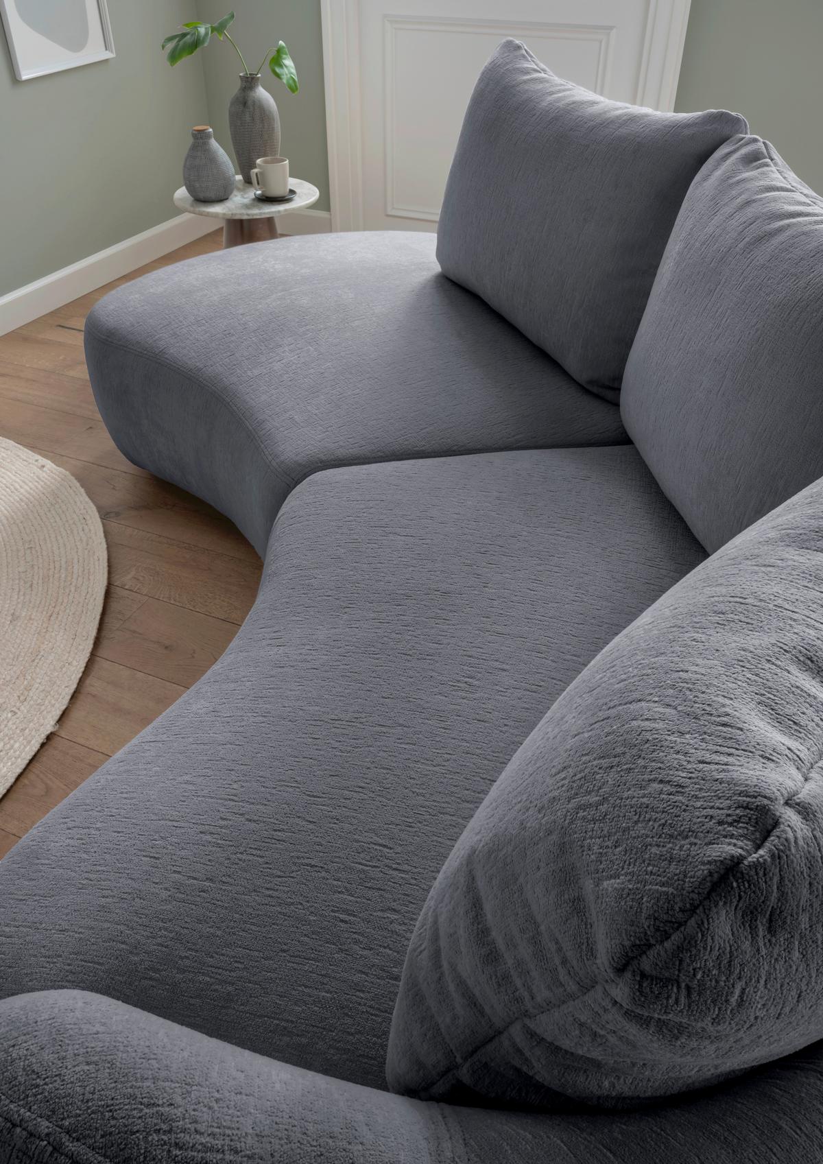 Ecksofa Doppo, Anthrazit S: 250x139 cm - Anthrazit/Schwarz, MODERN, Textil (250/139cm) - Livetastic