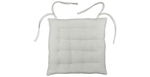 Sitzkissen Christina - Creme, MODERN, Textil (40/40/4cm) - Luca Bessoni