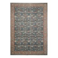 Vintage-Teppich Picardie - Blau/Terracotta, Design, Textil (65/130cm) - Novel
