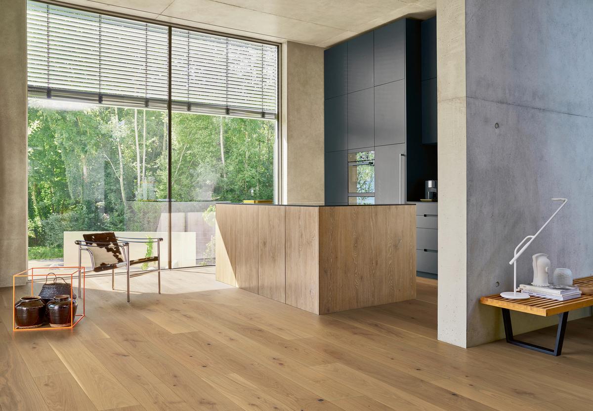 Parkettboden Eiche Hellbraun Landhausdiele Stärke 11,5 mm - Hellbraun/Weiß, LIFESTYLE, Holz (220/18,5/1,15cm) - Parador