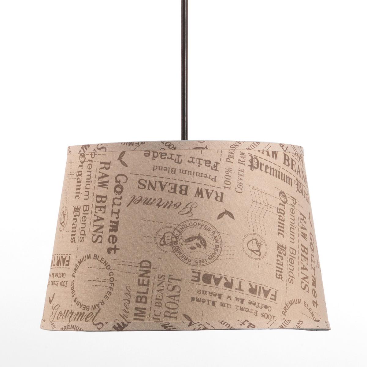 Hängeleuchte Cognac L: 40 cm 22w - Cognac, Basics, Textil (40/40/90cm)