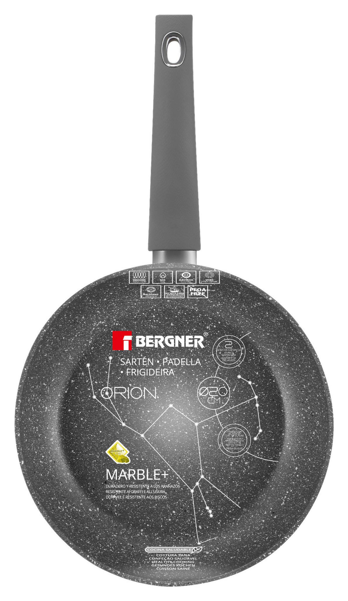 Bratpfanne Orion D: ca. 20 cm Aluminium Antihaftbeschichtet - Dunkelgrau, Basics, Kunststoff/Metall (20cm)