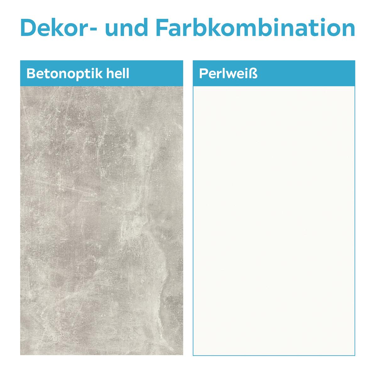 Vitrinkombináció Aran - világosszürke/fehér, Modern, faalapú anyag (221/183,5/40cm) - Best Price