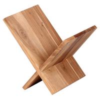 Stojan na noviny MUMBAI akáciové drevo - farba akácie, Modern, drevo (29/31/28cm) - MID.YOU