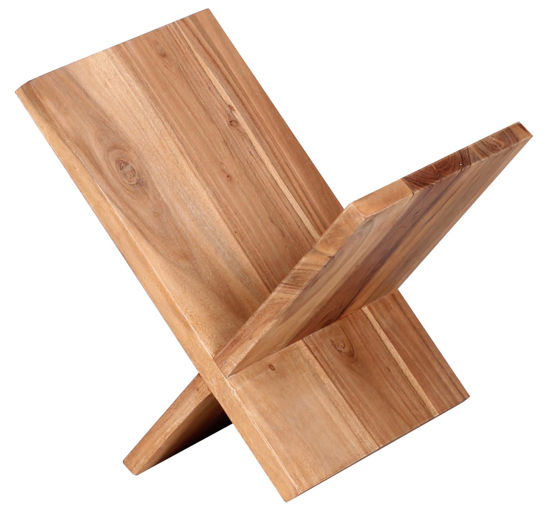 Zeitungsständer Mumbai B: 29 cm Akazie