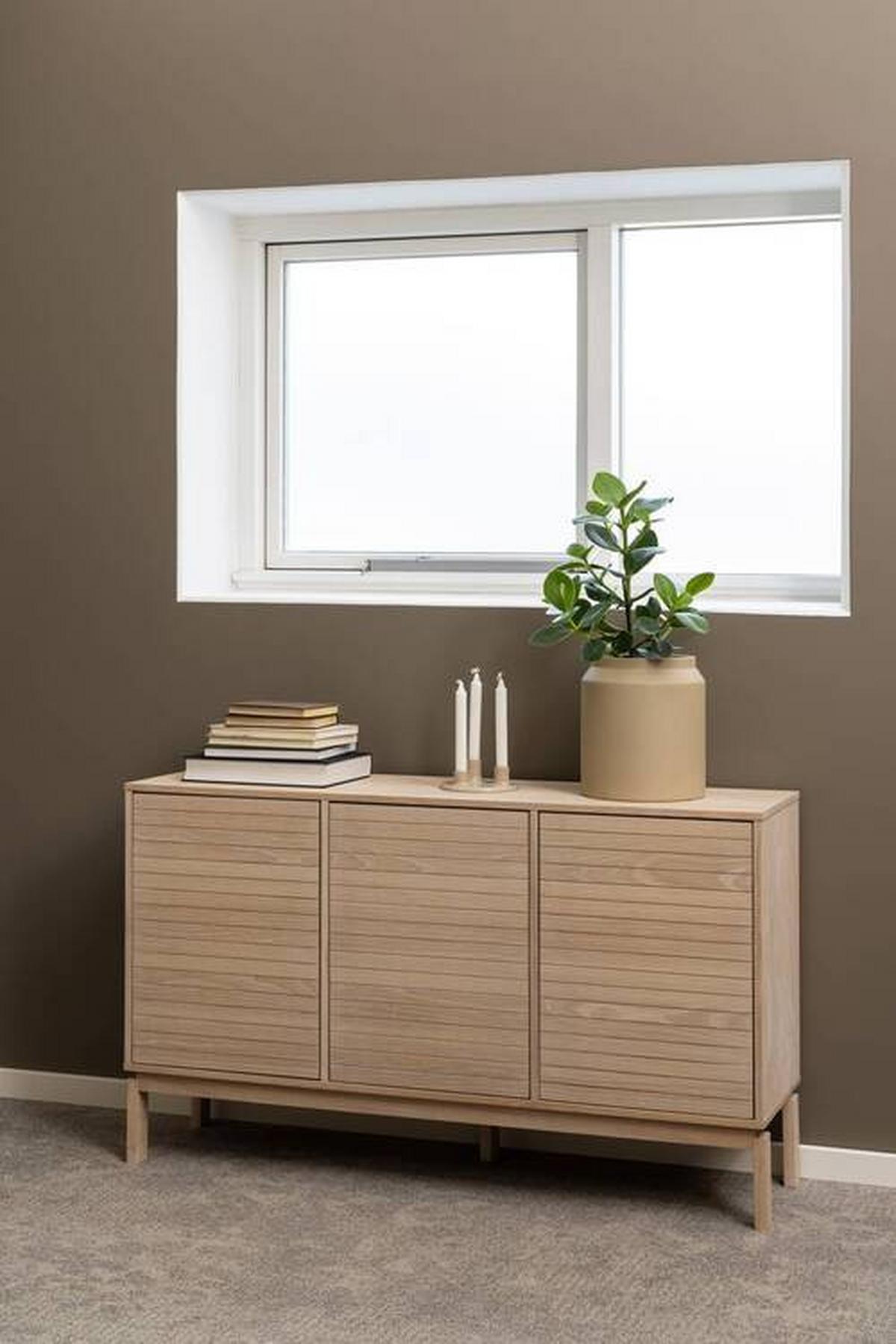Komoda Linley dyha - biela/farba duba, Design, kompozitné drevo (135,4/80/40cm) - Livetastic