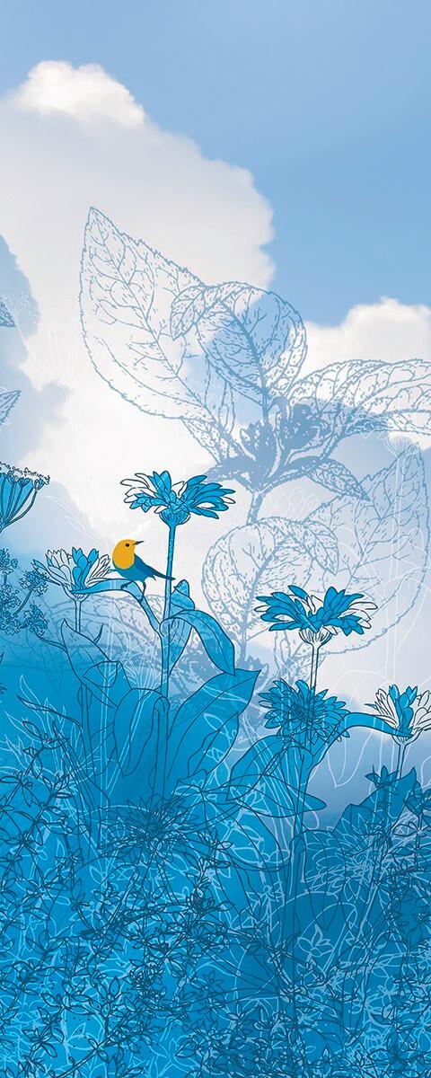 Vliestapete 6041a-Vd1 Blue Sky Panel - Natur (100/250cm)
