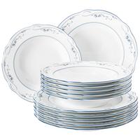 Tafelservice Desiree Aalborg 44935 - Blau/Weiß, Basics, Keramik (7,050kg) - Seltmann Weiden