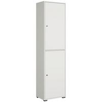 Schuhschrank Dino 026 Weiß B: 50 Cm - Schwarz/Weiß, Basics, Holzwerkstoff (50/190/33cm) - P & B