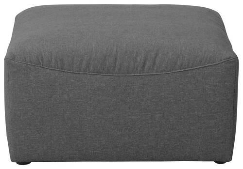 Polsterhocker Lena Anthrazit Flachgewebe H: 45 Cm - Anthrazit, Design, Textil (75/45/75cm) - Max Winzer