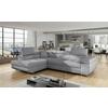 Ecksofa Anton Grau S: 203x272 Cm - Chromfarben/Grau, Design, Textil (203/272cm) - MID.YOU