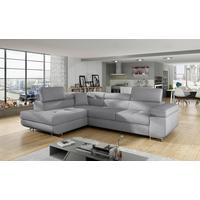 Ecksofa Anton Grau S: 203x272 Cm - Chromfarben/Grau, Design, Textil (203/272cm) - MID.YOU
