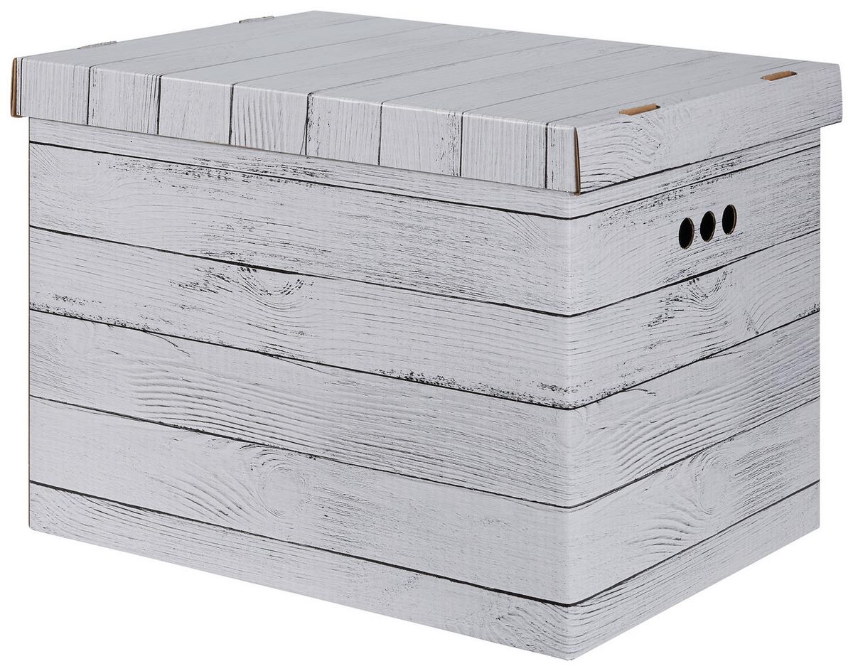 Box s víkem, 2ks/bal. Jimmy, 44,5/33,5/32,5cm - přírodní barvy, karton (44,3/33,5/32,5cm) - Mömax