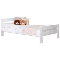 Bett Bennet Weiß Lf: 120x200 cm - Weiß, MODERN, Holz (120/200cm) - MID.YOU
