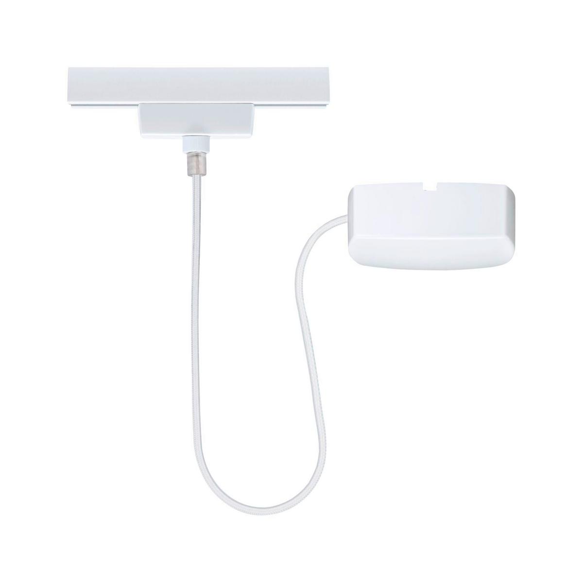 Schienensystem-Einspeiser 95644 Urail Einspeisung Sw - Perlmutt/Weiß, Basics, Metall (16,5/100cm) - Paulmann