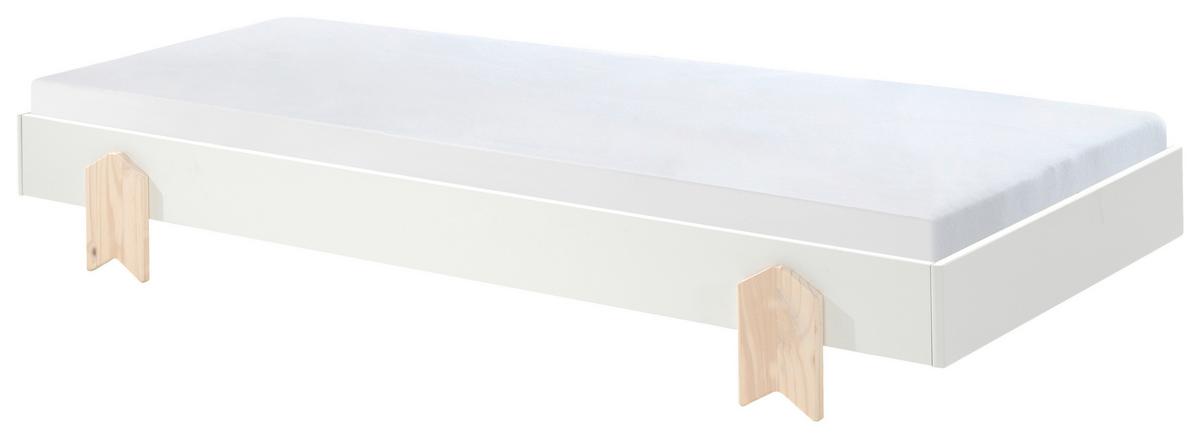Postel pro děti a mládež MODULO bílá - bílá, Moderní, dřevo/kompozitní dřevo (90/200cm) - MID.YOU